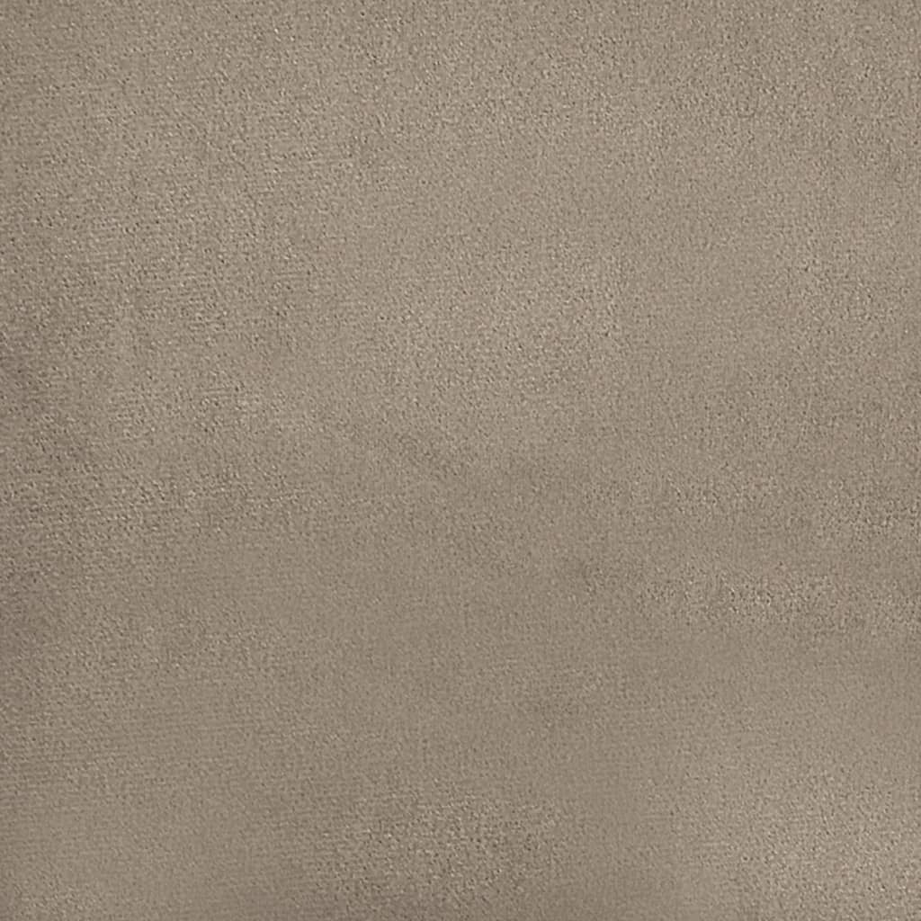 Tweezitsbank 140 cm microvezelstof taupe