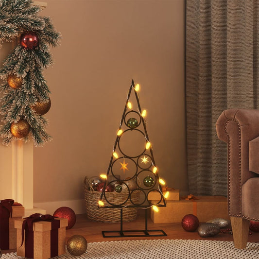 Kerstdecoratie kerstboom 60 cm metaal zwart Kerstbomen | Creëer jouw Trendy Thuis | Gratis bezorgd & Retour | Trendy.nl