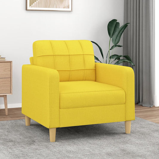 Fauteuil 60 cm stof lichtgeel Banken | Creëer jouw Trendy Thuis | Gratis bezorgd & Retour | Trendy.nl