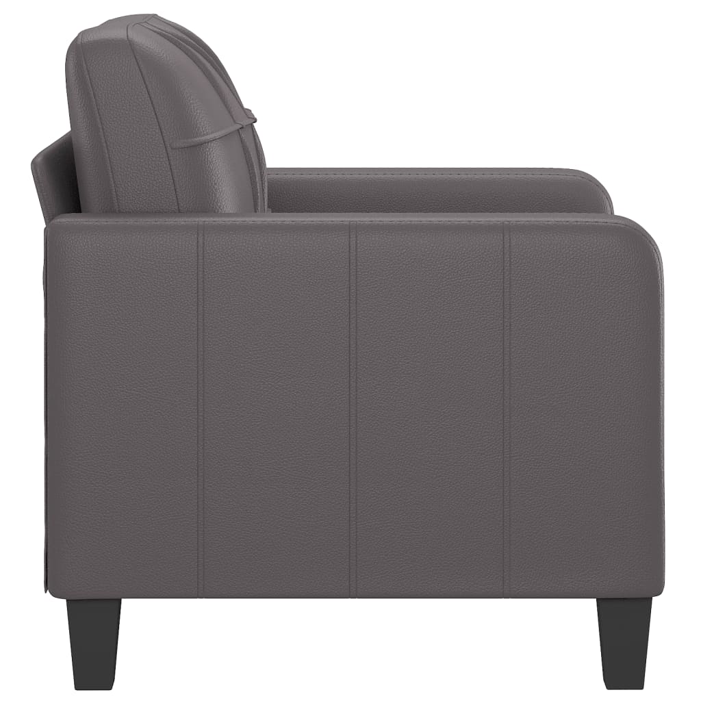 Fauteuil 60 cm kunstleer grijs Banken | Creëer jouw Trendy Thuis | Gratis bezorgd & Retour | Trendy.nl