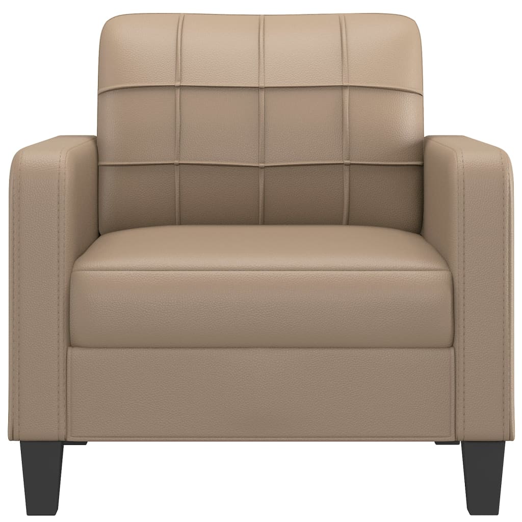 Fauteuil 60 cm kunstleer cappuccinokleurig Banken | Creëer jouw Trendy Thuis | Gratis bezorgd & Retour | Trendy.nl