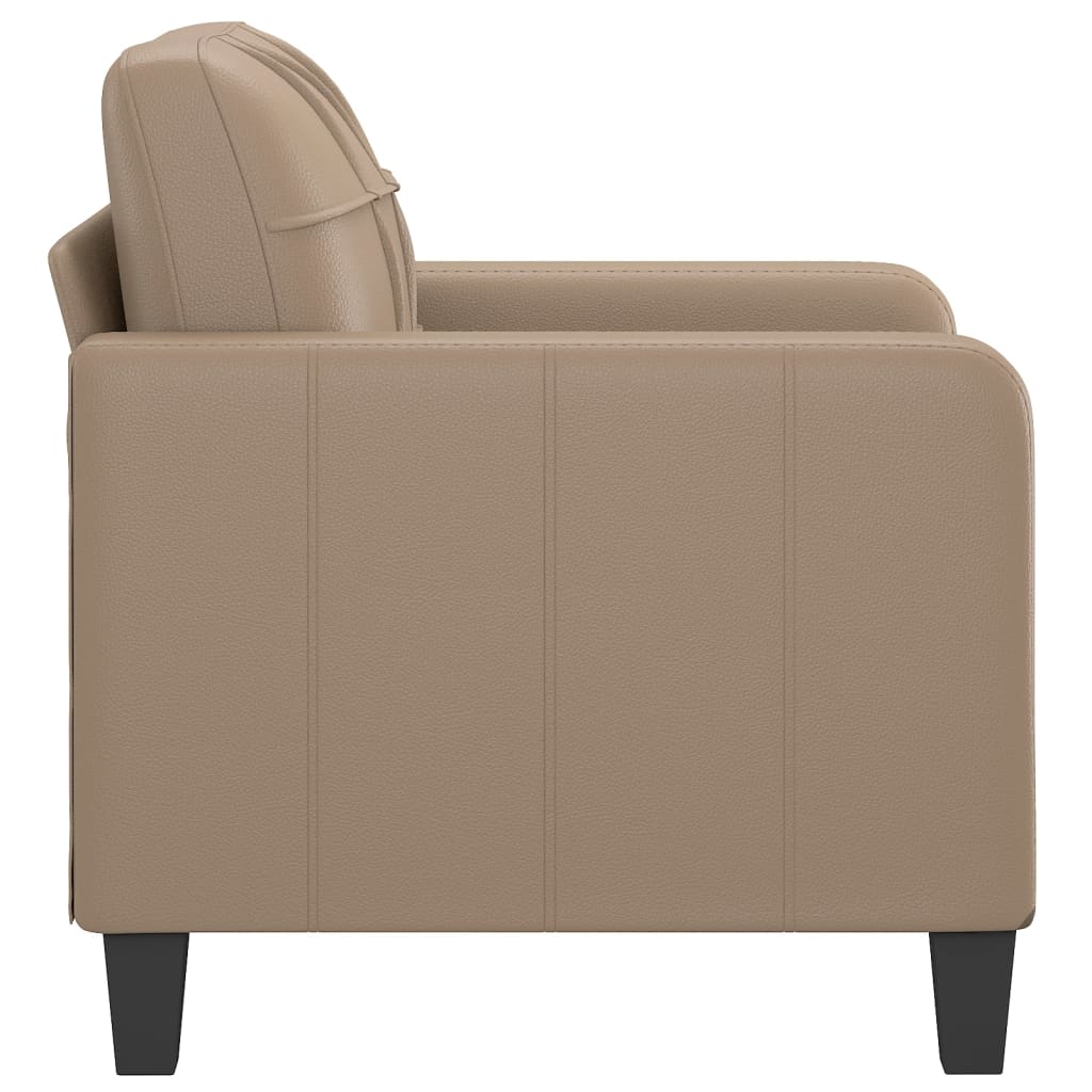 Fauteuil 60 cm kunstleer cappuccinokleurig Banken | Creëer jouw Trendy Thuis | Gratis bezorgd & Retour | Trendy.nl