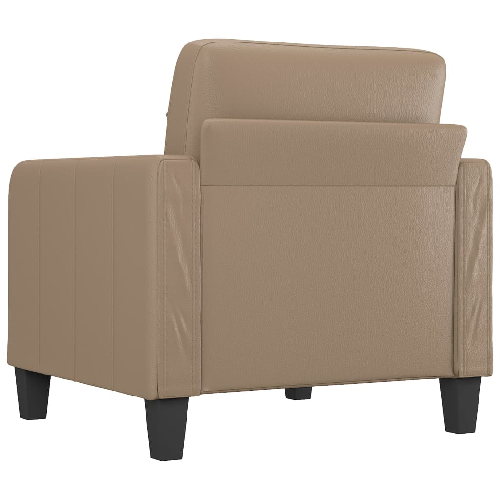 Fauteuil 60 cm kunstleer cappuccinokleurig Banken | Creëer jouw Trendy Thuis | Gratis bezorgd & Retour | Trendy.nl