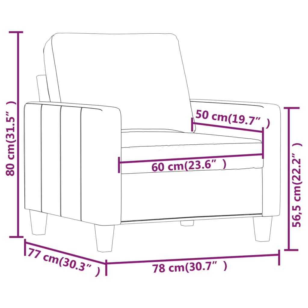 Fauteuil 60 cm kunstleer wijnrood Banken | Creëer jouw Trendy Thuis | Gratis bezorgd & Retour | Trendy.nl