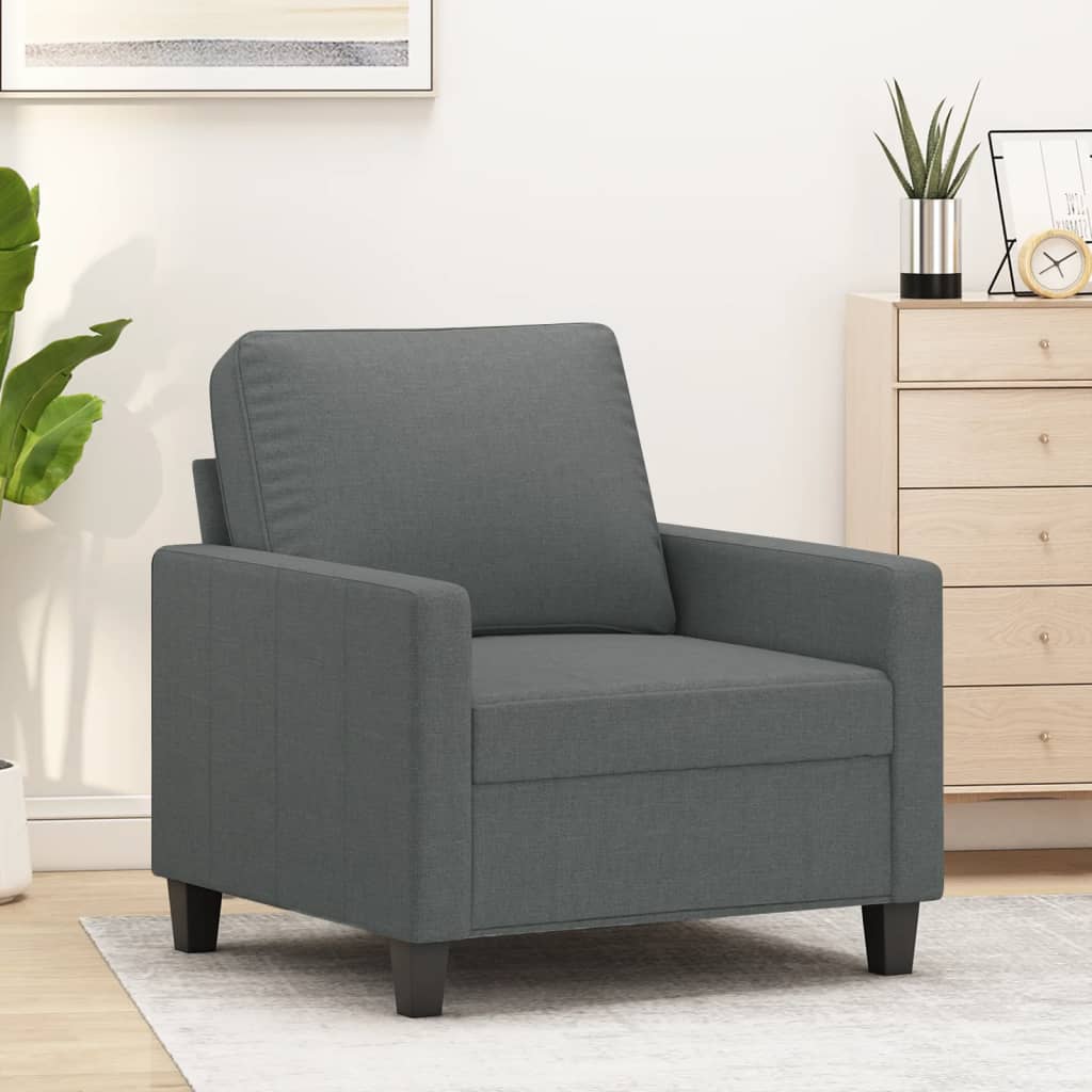 Fauteuil 60 cm stof donkergrijs Banken | Creëer jouw Trendy Thuis | Gratis bezorgd & Retour | Trendy.nl