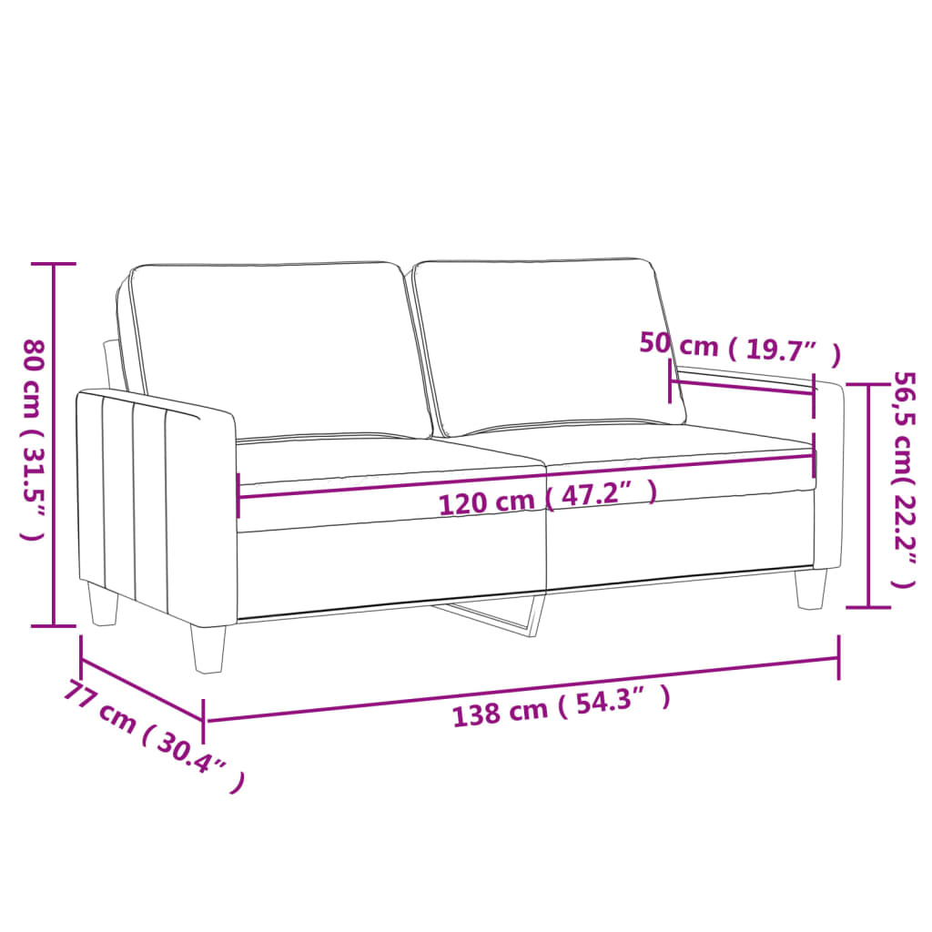 Tweezitsbank 120 cm fluweel geel Banken | Creëer jouw Trendy Thuis | Gratis bezorgd & Retour | Trendy.nl