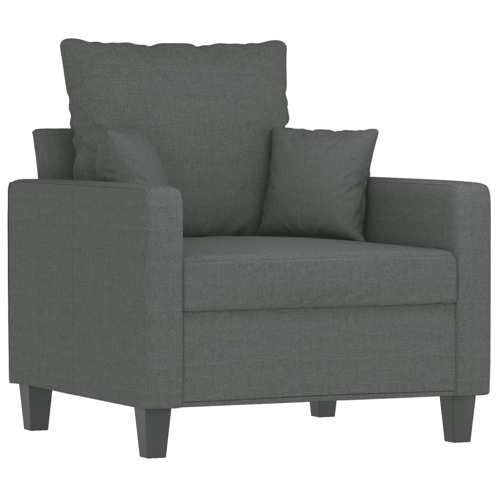 Fauteuil 60 cm stof donkergrijs Banken | Creëer jouw Trendy Thuis | Gratis bezorgd & Retour | Trendy.nl