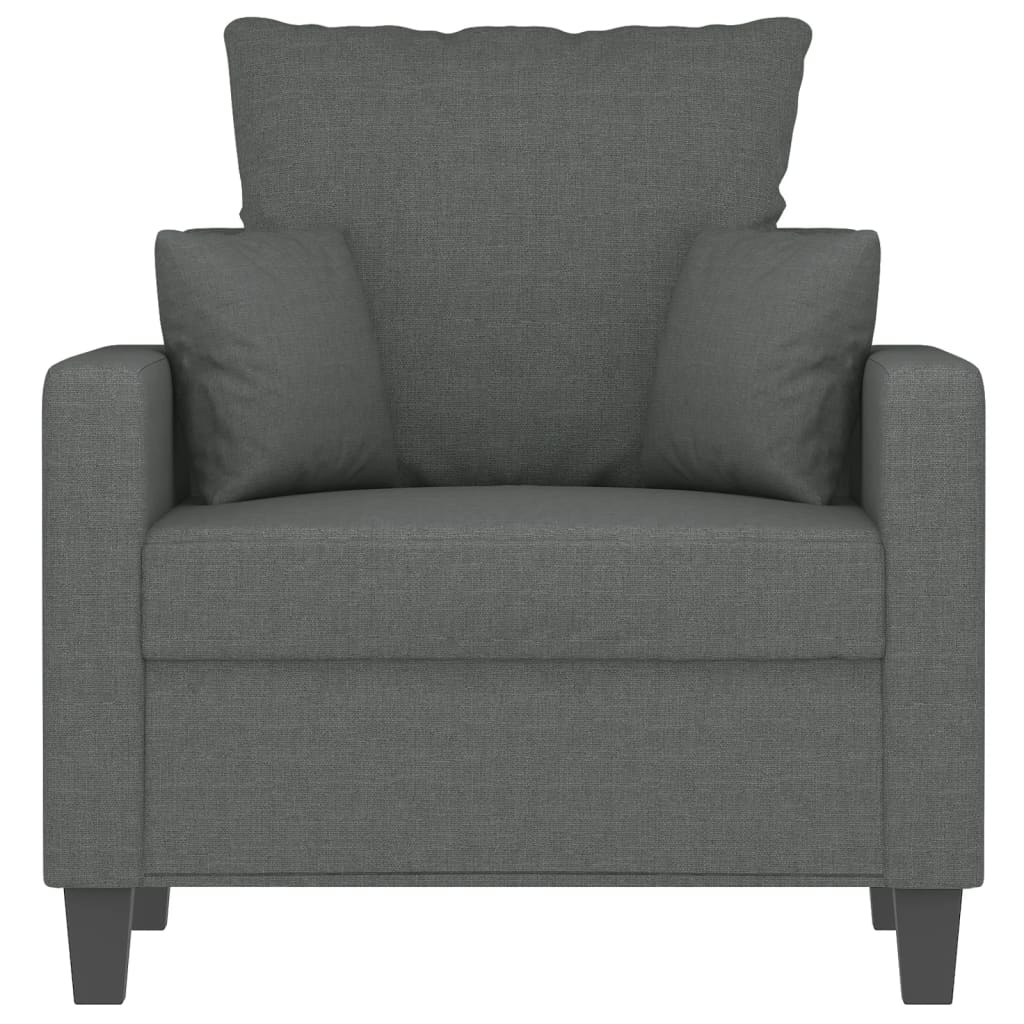 Fauteuil 60 cm stof donkergrijs Banken | Creëer jouw Trendy Thuis | Gratis bezorgd & Retour | Trendy.nl