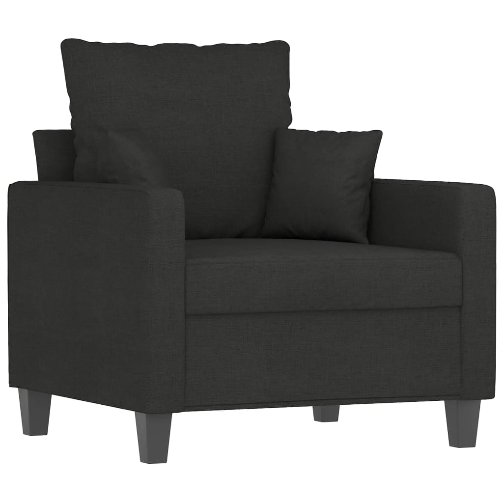 Fauteuil 60 cm stof zwart Banken | Creëer jouw Trendy Thuis | Gratis bezorgd & Retour | Trendy.nl