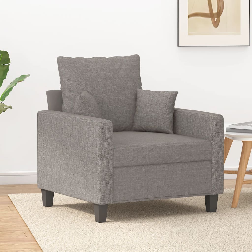 Fauteuil 60 cm stof taupe Banken | Creëer jouw Trendy Thuis | Gratis bezorgd & Retour | Trendy.nl