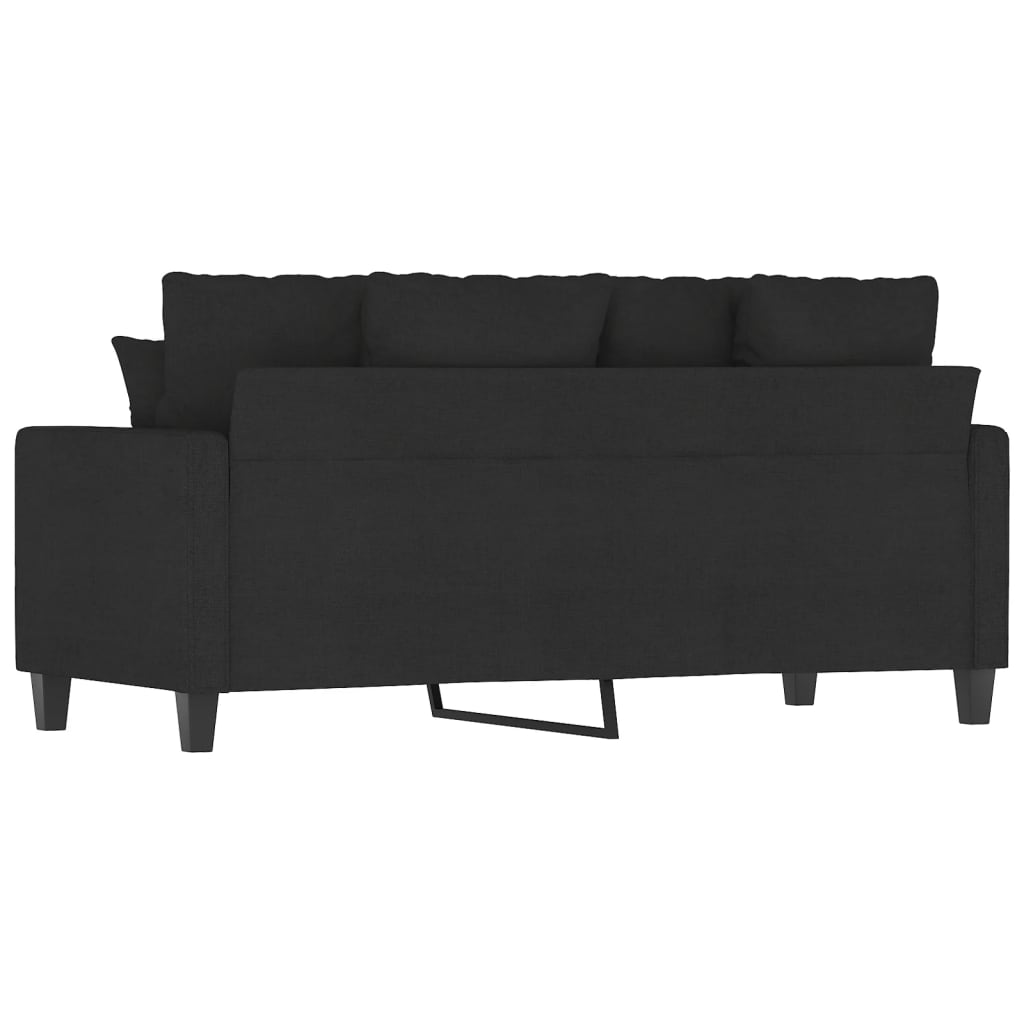 Tweezitsbank 140 cm stof zwart Banken | Creëer jouw Trendy Thuis | Gratis bezorgd & Retour | Trendy.nl