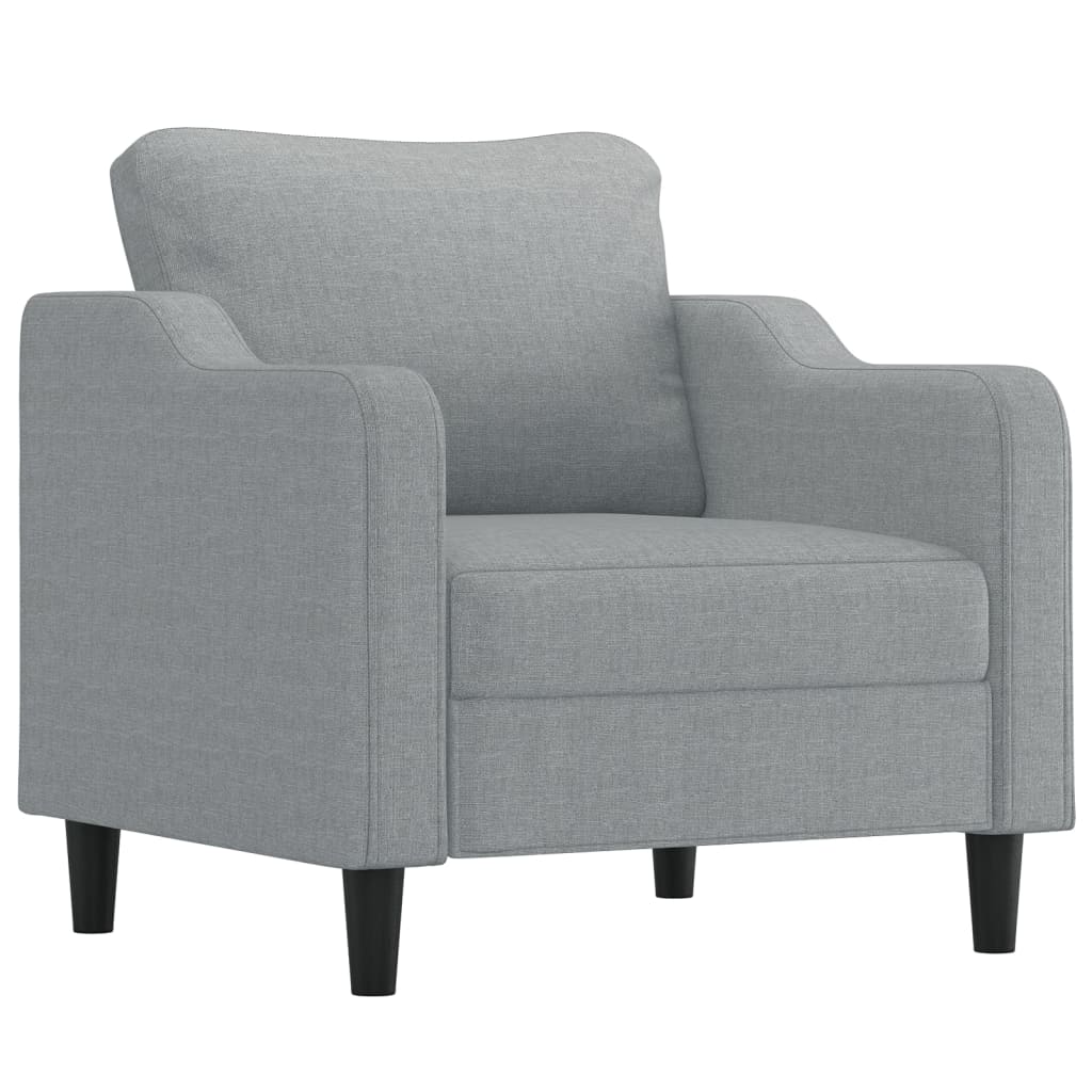 Fauteuil 60 cm stof lichtgrijs Banken | Creëer jouw Trendy Thuis | Gratis bezorgd & Retour | Trendy.nl