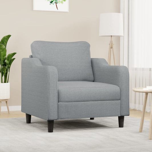 Fauteuil 60 cm stof lichtgrijs Banken | Creëer jouw Trendy Thuis | Gratis bezorgd & Retour | Trendy.nl