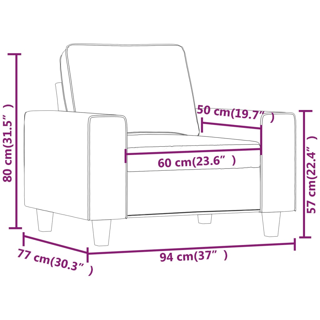 Fauteuil 60 cm stof taupe Banken | Creëer jouw Trendy Thuis | Gratis bezorgd & Retour | Trendy.nl