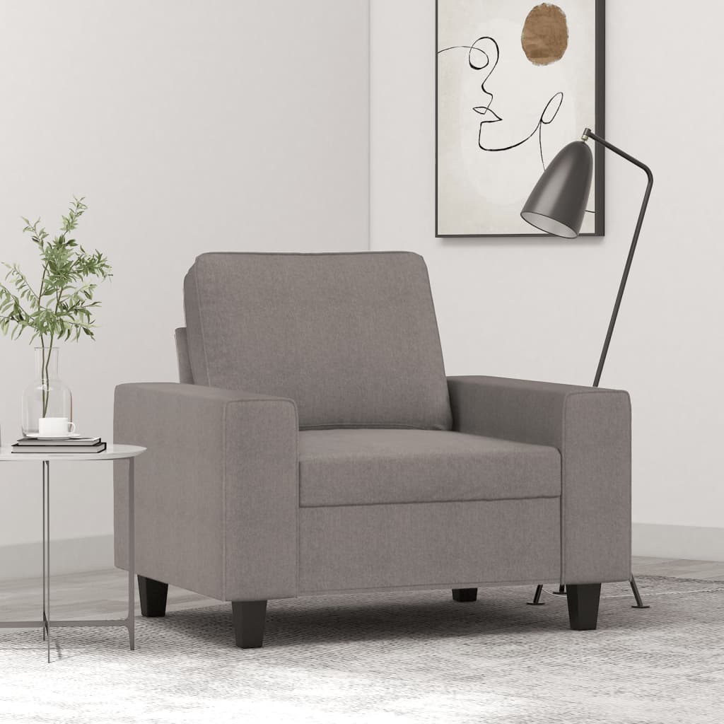 Fauteuil 60 cm stof taupe Banken | Creëer jouw Trendy Thuis | Gratis bezorgd & Retour | Trendy.nl