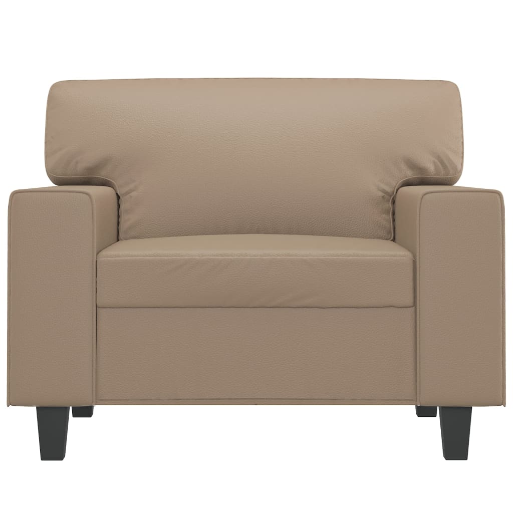 Fauteuil 60 cm kunstleer cappuccinokleurig Banken | Creëer jouw Trendy Thuis | Gratis bezorgd & Retour | Trendy.nl