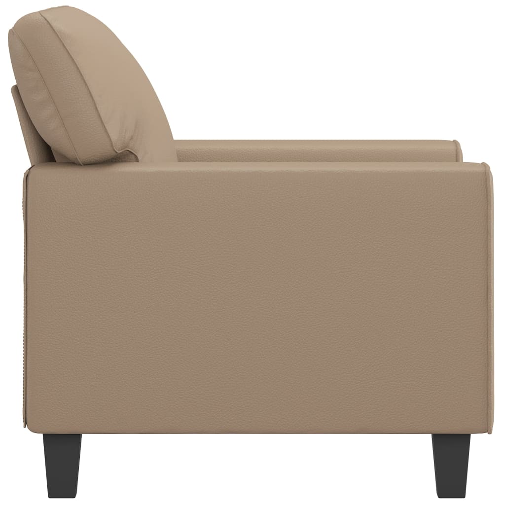 Fauteuil 60 cm kunstleer cappuccinokleurig Banken | Creëer jouw Trendy Thuis | Gratis bezorgd & Retour | Trendy.nl