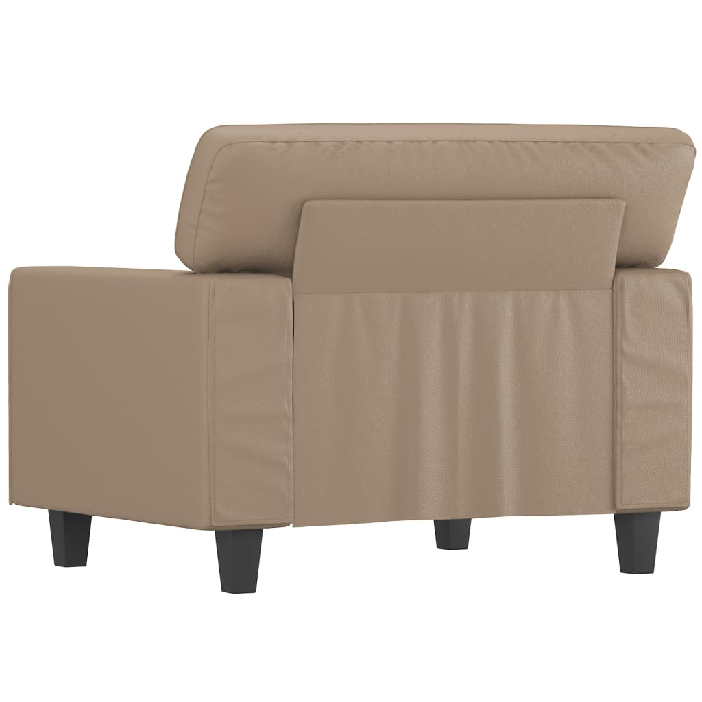 Fauteuil 60 cm kunstleer cappuccinokleurig Banken | Creëer jouw Trendy Thuis | Gratis bezorgd & Retour | Trendy.nl