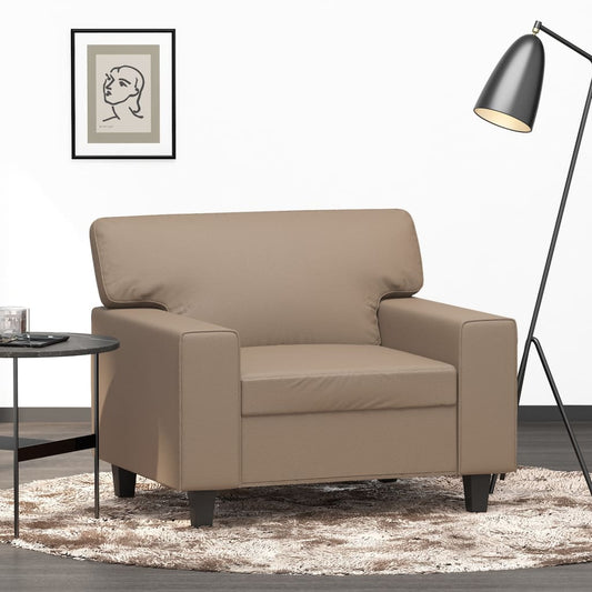 Fauteuil 60 cm kunstleer cappuccinokleurig Banken | Creëer jouw Trendy Thuis | Gratis bezorgd & Retour | Trendy.nl