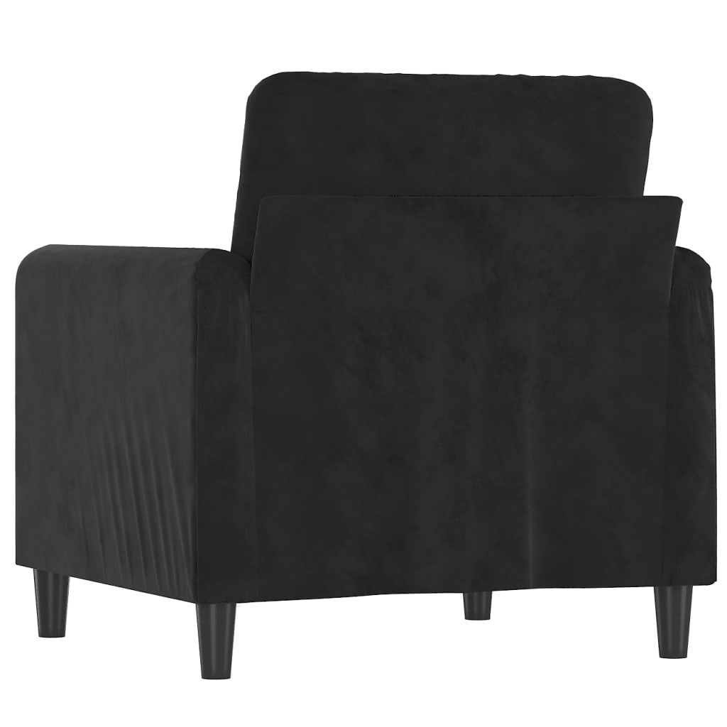 Fauteuil 60 cm fluweel zwart Banken | Creëer jouw Trendy Thuis | Gratis bezorgd & Retour | Trendy.nl