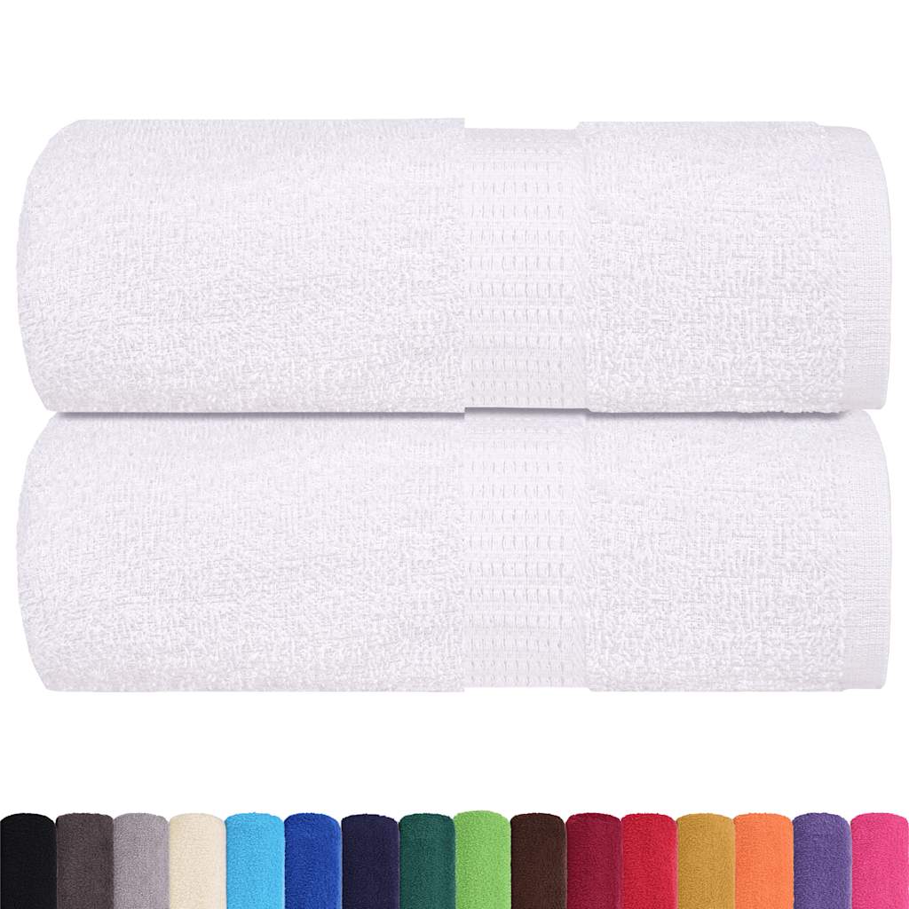 Washandjes 2 st 15x21 cm 360 g/m² 100% katoen wit