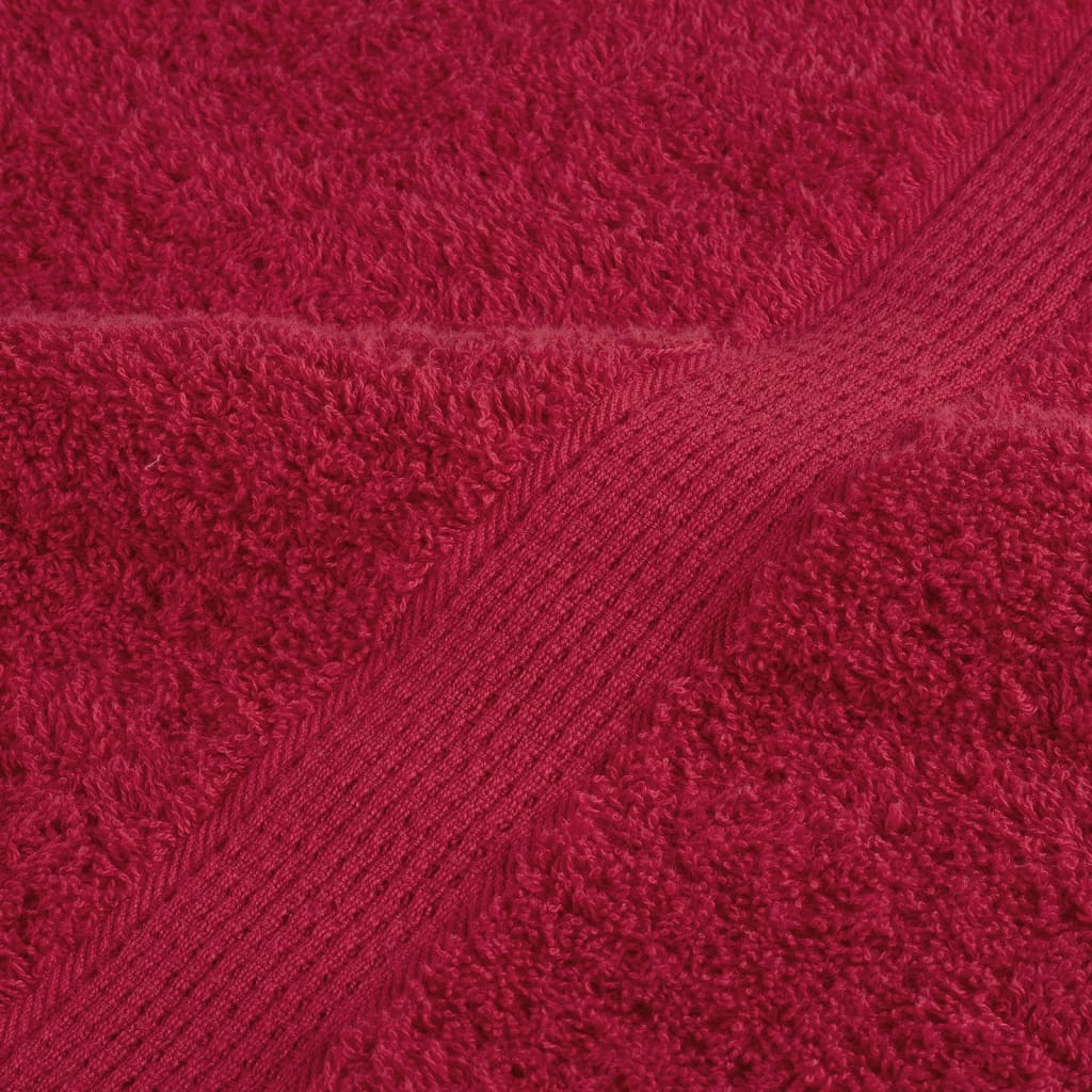 12-delige Handdoekenset 600 g/m² 100% katoen rood Handdoeken | Creëer jouw Trendy Thuis | Gratis bezorgd & Retour | Trendy.nl