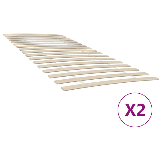 Lattenbodems 2 st met 34 latten 90x200 cm Bedden & bedframes | Creëer jouw Trendy Thuis | Gratis bezorgd & Retour | Trendy.nl