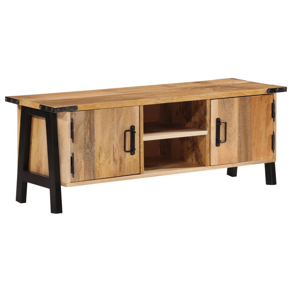 Tv-meubel 110x35x40 cm massief mangohout Cd- & dvd-kasten | Creëer jouw Trendy Thuis | Gratis bezorgd & Retour | Trendy.nl