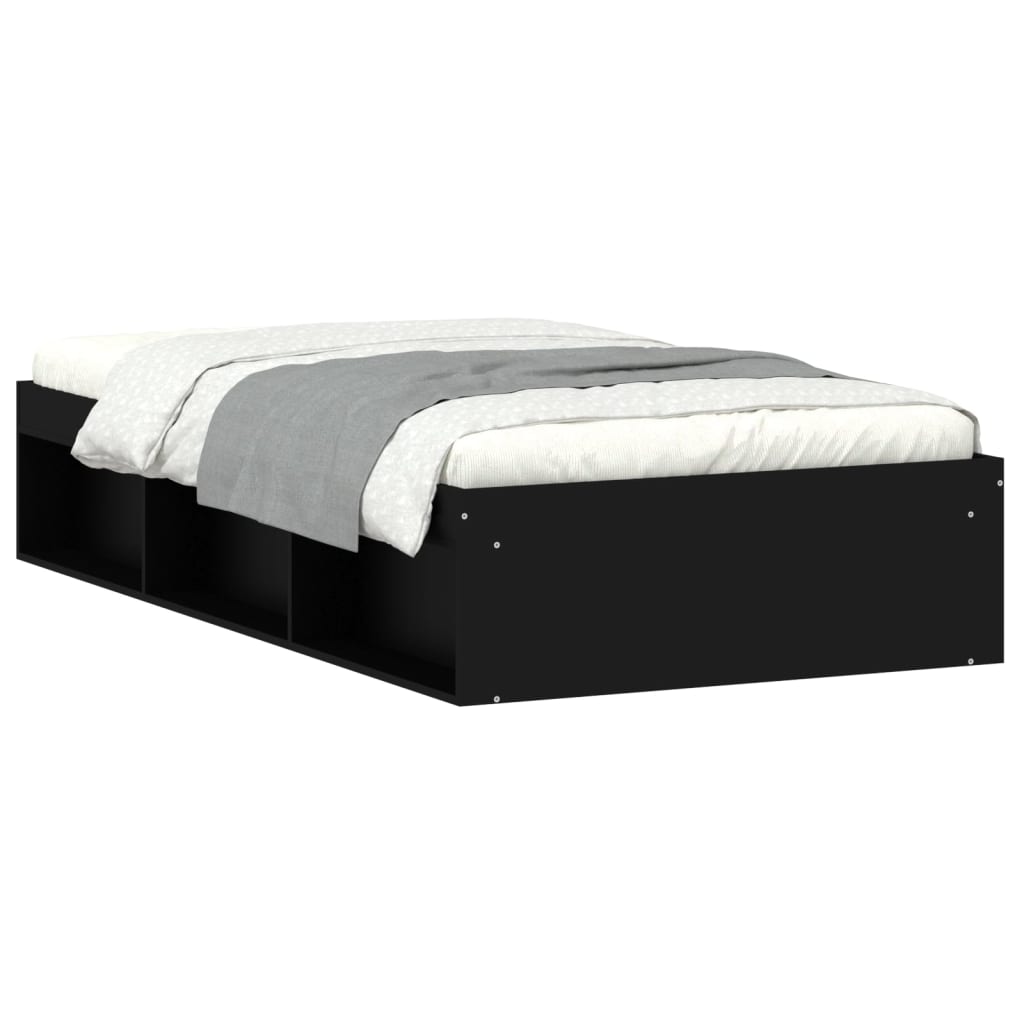 Bedframe zwart 90x200 cm Bedden & bedframes | Creëer jouw Trendy Thuis | Gratis bezorgd & Retour | Trendy.nl