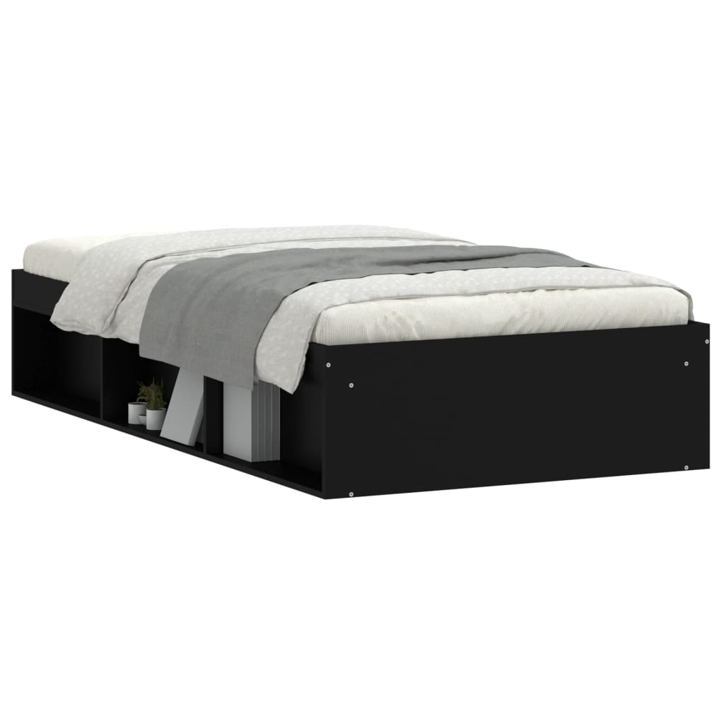 Bedframe zwart 90x200 cm Bedden & bedframes | Creëer jouw Trendy Thuis | Gratis bezorgd & Retour | Trendy.nl