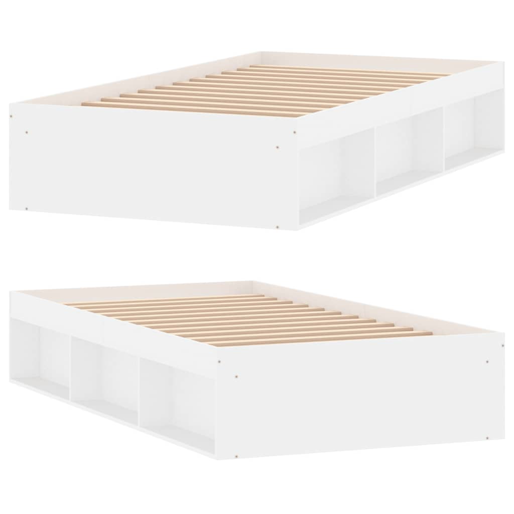 Bedframe wit 100x200 cm Bedden & bedframes | Creëer jouw Trendy Thuis | Gratis bezorgd & Retour | Trendy.nl