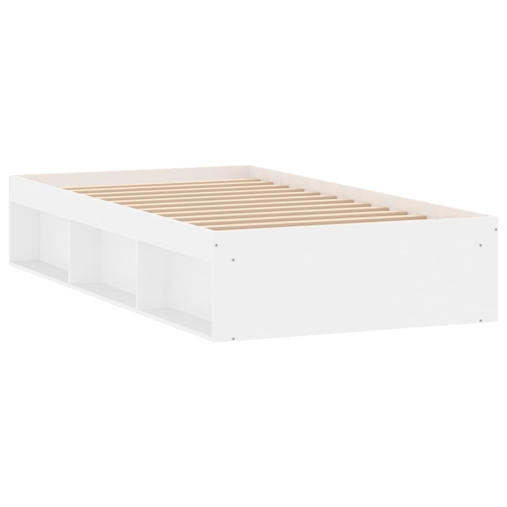 Bedframe wit 100x200 cm Bedden & bedframes | Creëer jouw Trendy Thuis | Gratis bezorgd & Retour | Trendy.nl