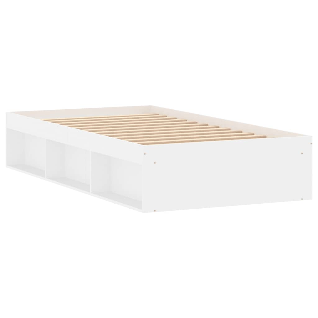 Bedframe wit 100x200 cm Bedden & bedframes | Creëer jouw Trendy Thuis | Gratis bezorgd & Retour | Trendy.nl