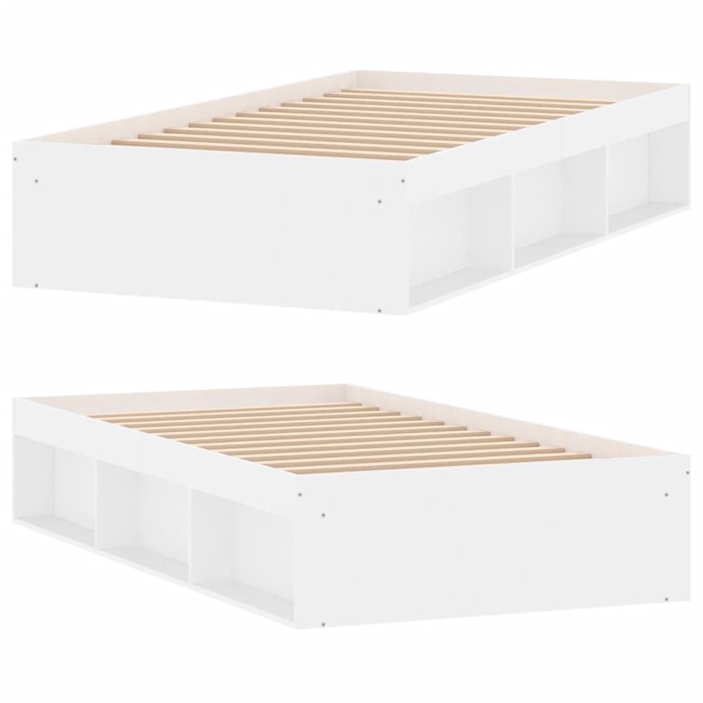 Bedframe wit 90x190 cm Bedden & bedframes | Creëer jouw Trendy Thuis | Gratis bezorgd & Retour | Trendy.nl