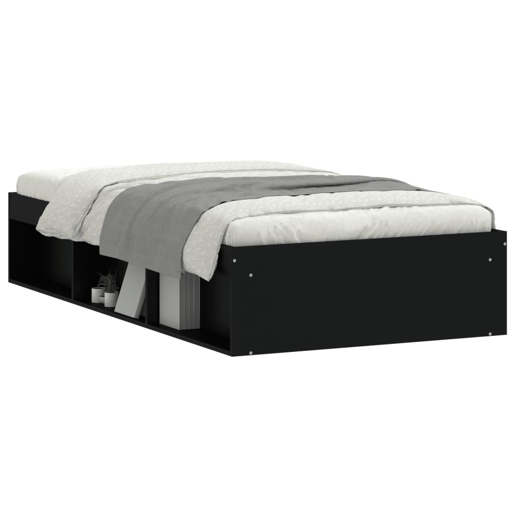 Bedframe zwart 90x190 cm Bedden & bedframes | Creëer jouw Trendy Thuis | Gratis bezorgd & Retour | Trendy.nl