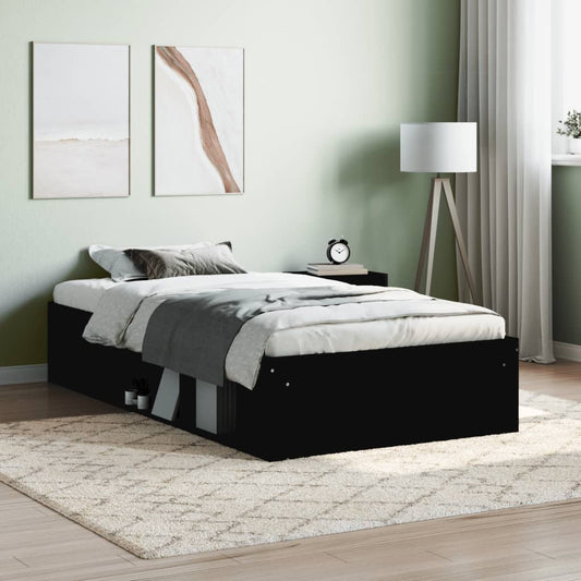 Bedframe zwart 90x190 cm Bedden & bedframes | Creëer jouw Trendy Thuis | Gratis bezorgd & Retour | Trendy.nl