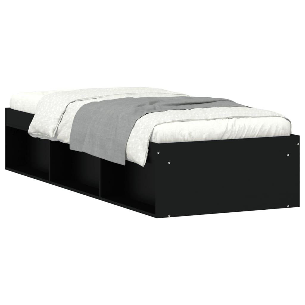 Bedframe zwart 75x190 cm Bedden & bedframes | Creëer jouw Trendy Thuis | Gratis bezorgd & Retour | Trendy.nl