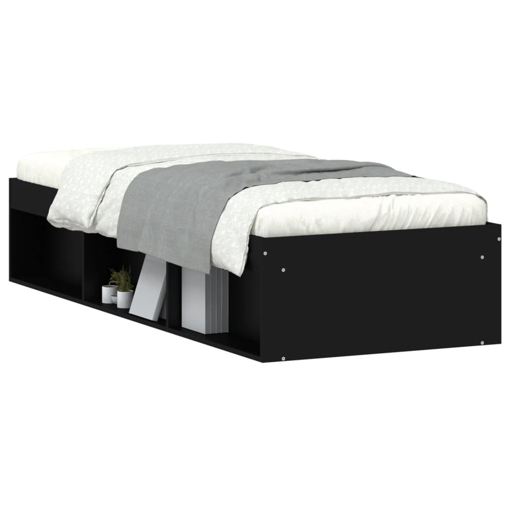 Bedframe zwart 75x190 cm Bedden & bedframes | Creëer jouw Trendy Thuis | Gratis bezorgd & Retour | Trendy.nl