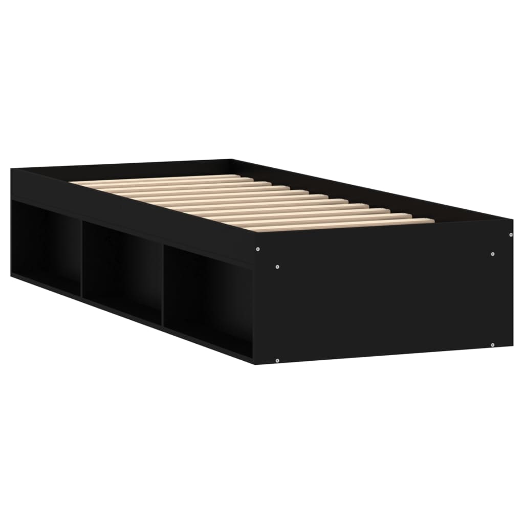 Bedframe zwart 75x190 cm Bedden & bedframes | Creëer jouw Trendy Thuis | Gratis bezorgd & Retour | Trendy.nl