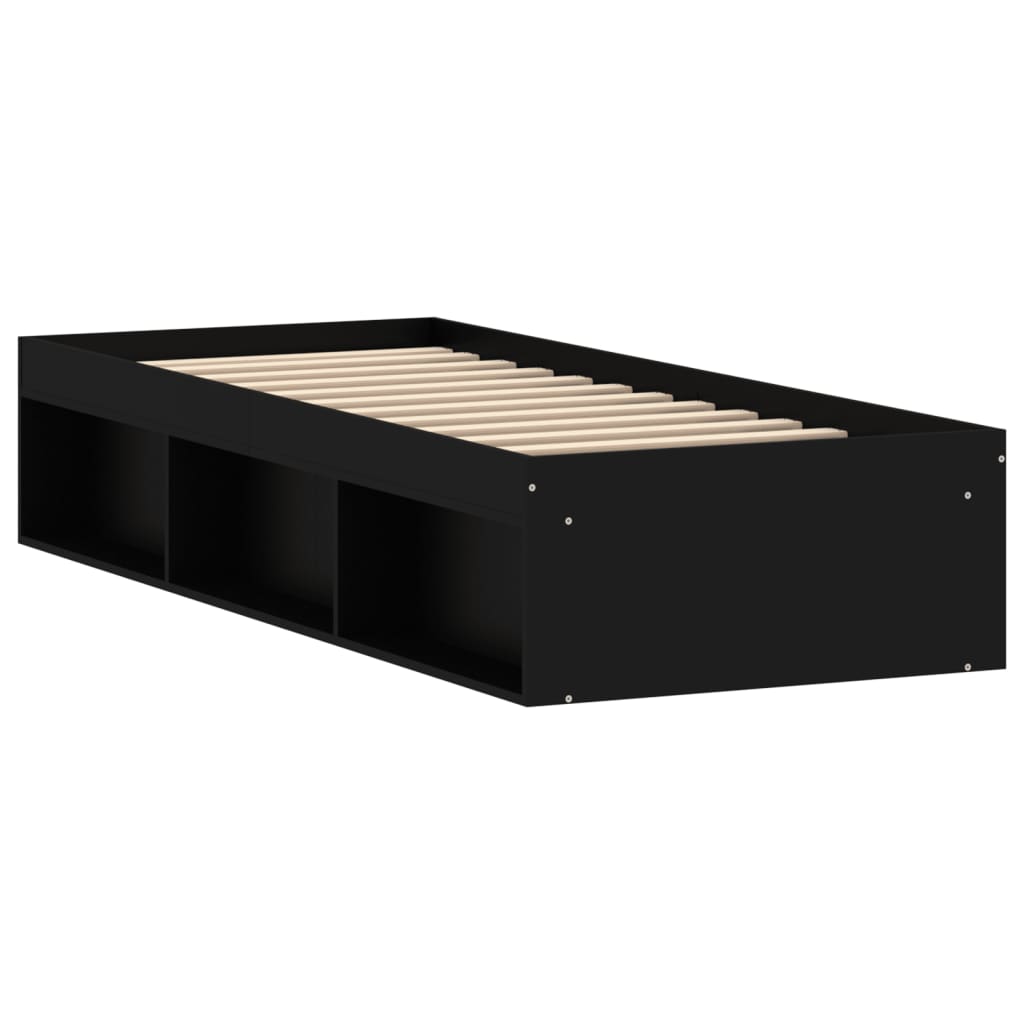 Bedframe zwart 75x190 cm Bedden & bedframes | Creëer jouw Trendy Thuis | Gratis bezorgd & Retour | Trendy.nl