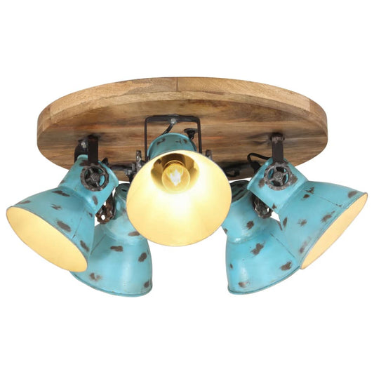 Plafondlamp 25 W E27 50x50x25 cm verweerd blauw Lampen | Creëer jouw Trendy Thuis | Gratis bezorgd & Retour | Trendy.nl