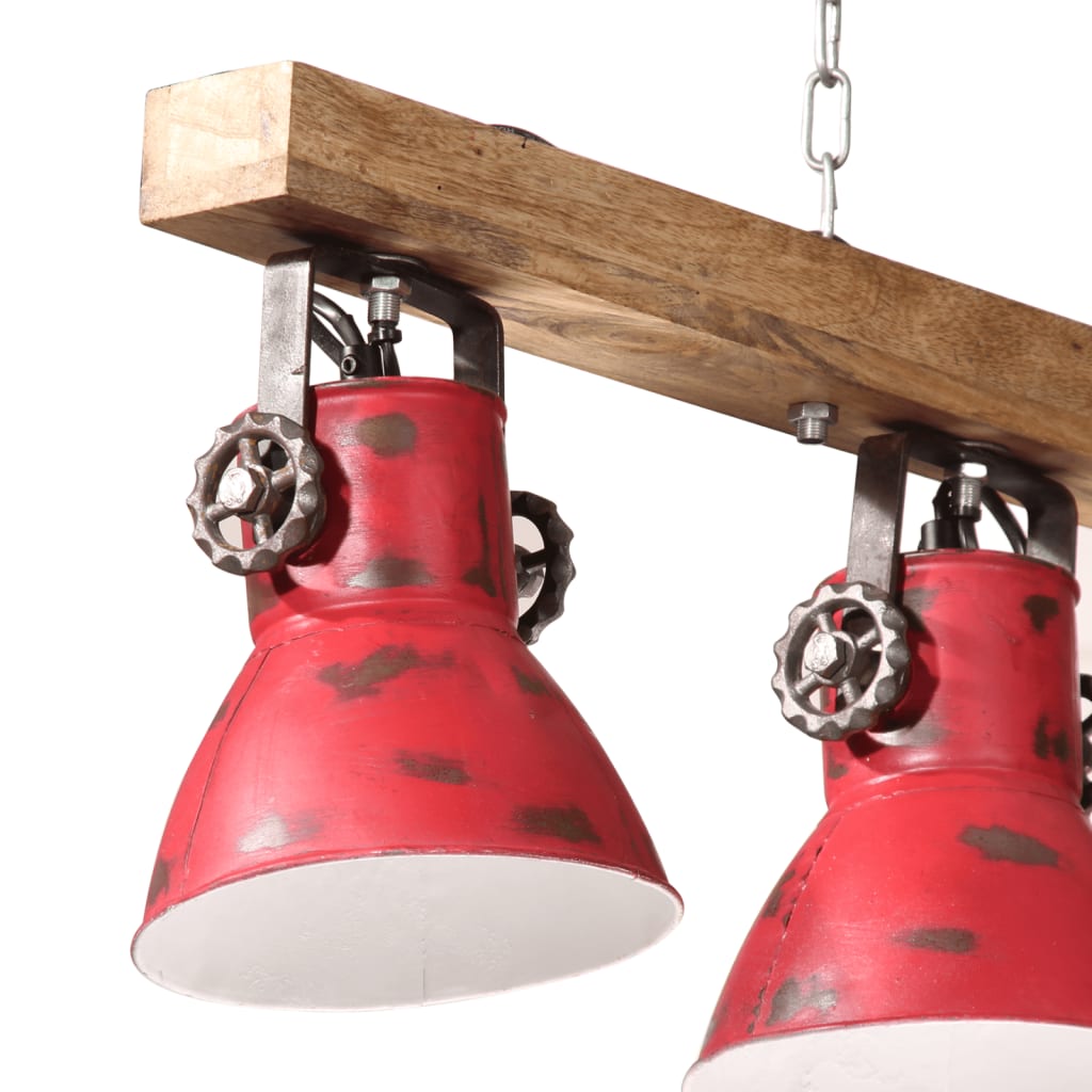Plafondlamp 25 W E27 90x24x111 cm verweerd rood Lampen | Creëer jouw Trendy Thuis | Gratis bezorgd & Retour | Trendy.nl