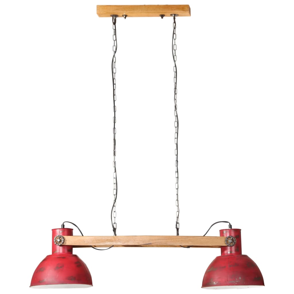 Hanglamp 25 W E27 85x28x109 cm verweerd rood Lampen | Creëer jouw Trendy Thuis | Gratis bezorgd & Retour | Trendy.nl