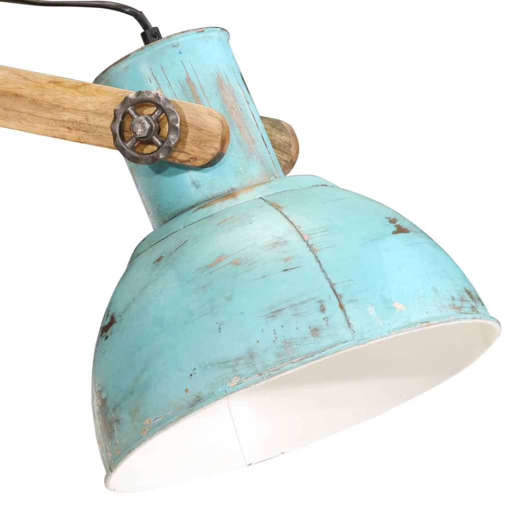 Vloerlamp 25 W E27 33x25x130-150 cm verweerd blauw Lampen | Creëer jouw Trendy Thuis | Gratis bezorgd & Retour | Trendy.nl