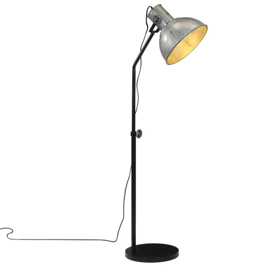 Vloerlamp 25 W E27 30x30x90-150 cm vintage zilverkleurig Lampen | Creëer jouw Trendy Thuis | Gratis bezorgd & Retour | Trendy.nl