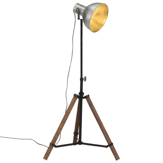 Vloerlamp 25 W E27 75x75x90-150 cm vintage zilverkleurig Lampen | Creëer jouw Trendy Thuis | Gratis bezorgd & Retour | Trendy.nl