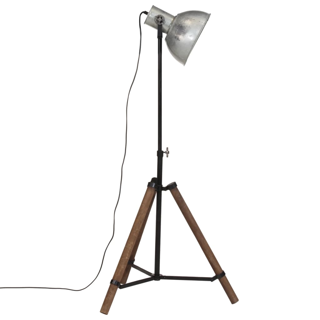 Vloerlamp 25 W E27 75x75x90-150 cm vintage zilverkleurig Lampen | Creëer jouw Trendy Thuis | Gratis bezorgd & Retour | Trendy.nl