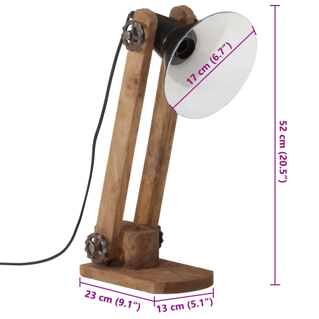 Bureaulamp 25 W E27 23x13x52 cm zwart Lampen | Creëer jouw Trendy Thuis | Gratis bezorgd & Retour | Trendy.nl