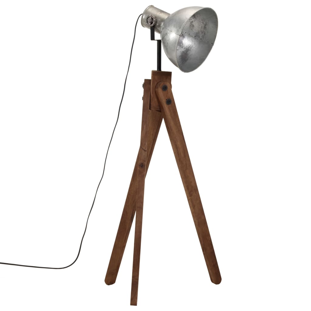 Vloerlamp 25 W E27 45x45x120 cm vintage zilverkleurig Lampen | Creëer jouw Trendy Thuis | Gratis bezorgd & Retour | Trendy.nl