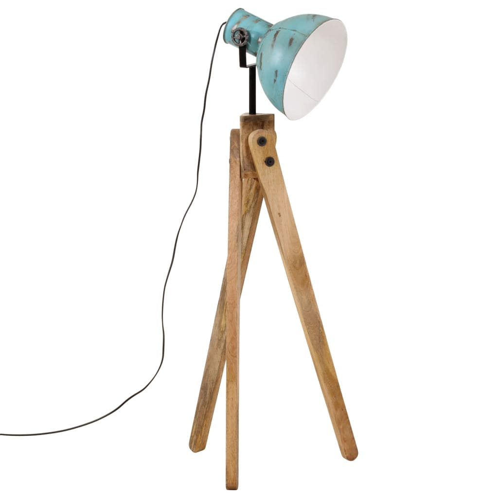 Vloerlamp 25 W E27 45x45x120 cm verweerd blauw Lampen | Creëer jouw Trendy Thuis | Gratis bezorgd & Retour | Trendy.nl